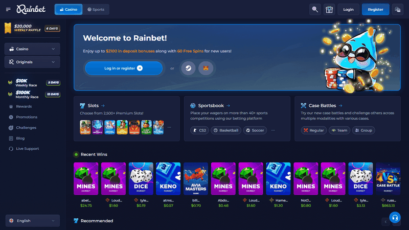 Detailed Rainbet Gambling Enterprise Report